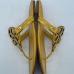 Tory Burch Yellow Leather T strap miller thong sandals 7 Photo 4