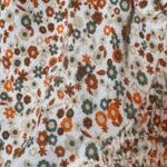 Aerie  Tan and Brown Puffed Crop Blouse size‎ M floral print Photo 1