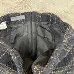 Alberta Ferretti Tweed Skirt Plaid Wool Blend Career Pencil Black Sz 8 Designer Photo 8