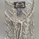 Tiara International Vtg Cottage Core Crocheted Cardigan Sweater SZ L Photo 7