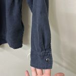 Liverpool  Charcoal Grey Casual Button-Down Blouse Sz XS Photo 3