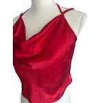 Lovers + Friends  Red Draped Tank Top Blouse Size Medium Photo 3