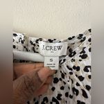J.Crew animal print short flutter sleeve blouse Small NWT Comfy Closet staple Photo 2