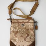 Coach 10148 Vintage Y2K Optic Tan Brown Signature Swing Bag Crossbody Bag Photo 0