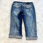 Miss Me Women’s  rhinestone embellished Capri jeans. Size 27 Photo 1