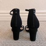 Top Moda  Black Hannah Block Heel Ankle Strap Sandal Photo 5