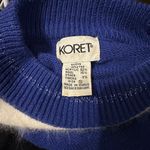 Vintage 80s/90s Koret Beaded Sweater in Purple & Cream – Women’s Size Small Photo 5