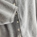 American Vintage Vintage Y2K Crazy Horse Gray Button Front Knit Cardigan Top XS S Photo 5