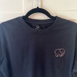 Ivory Ella  Women’s Black Long Sleeve Shirt Elephant Floral Plaid Size Large‎ Photo 3