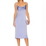 Revolve  satin baby blue dress Photo 2