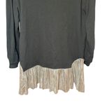 Pilcro  Anthropologie Metallic Twofer Tunic Blouse Dress Size Photo 3