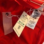 Free People We Are HAH Under The Wire Bodysuit Blood Orange M Photo 5