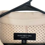 Marc New York  Cream Faux Leather Shirt Jacket Photo 7