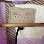 BLANK NYC NWT Long Plaid Shacket in Purple and Brown Size Large Photo 5