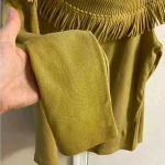 Nina Leonard Nina‎ Leonard QVC top off shoulder fringed knit long sleeves Medium NWT Photo 3