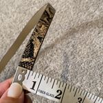 Women’s Belt Unusual Double Buckle In Faux Snakeskin Design Size M NWT Size M Photo 4