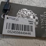 Vince Camuto  Persimmon Orange Abstract Print Sheer Scarf One Size Photo 4