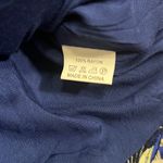 Jaase  Boho Floral Cropped Blue Zipper Jacket EUC Photo 5