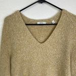 Vince Boucle Sweater Womens Size Small Yellow Boucle Silk Merino Wool Pullover Photo 2