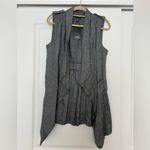 Jones New York Gray Drape Linen Women's Vest Photo 1