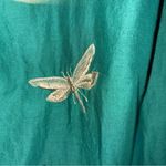 Limelight  Green Dress with Dragon Fly and Floral Embroidery Size Small Photo 4