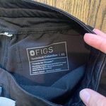 FIGS  straight leg black scrub bottoms Photo 1