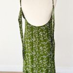 Lulus Lulu’s Missie Olive Green Floral Print Ruffled Tie-Back Midi Dress | Small Photo 11