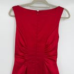 Cache Satin Y2K Cocktail Dress Sz 4 Red Ruched Holiday Valentines Bodycon USA Photo 5