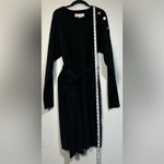 Charles Henry  Black Long Sleeve Sweater Dress Photo 1