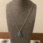 Handmade Sparkle Sky Blue Pendant Necklace  Photo 0