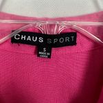Chaus Sport Womens Shirt Small Linen Cotton Bold Beachy Lagenlook Coastal Dressy Pink Photo 1