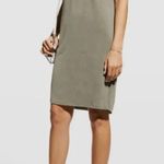 Majestic Filatures Cupro Stretch Short-Sleeve Relaxed V-Neck T-Shirt Dress Photo 0