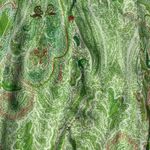 Jonathan Martin Green floral dress knee length fairycore bohemian hippie boho chic earthy Photo 5