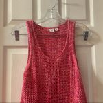 Gap  Pink Crochet Knit Scoop Neck Sleeveless Tank XS Photo 4