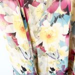 Sundance 100% Silk Floral Ruffle Trim Detail V-Neck Lined Dress Size 6 Photo 10