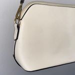 Chic White Crossbody Bag with Navy Strap Photo 8