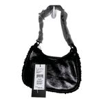 Nicole Miller NWT Black Sequined Shoulder Bag Photo 1