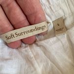Soft Surroundings NWT  Gauze Straight Shorts White Size Large Photo 1