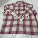 ASOS DESIGN long sleeve boyfriend shirt in dark red and white check Photo 9