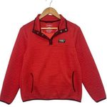 LL Bean Top Womens Extra Small Petite Red Airlight Knit Pullover Snap Outdoor Size undefined Photo 0