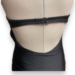 Old Navy Bandeau-Style Halter Ruffle Trim Swimsuit Black Medium Photo 7