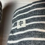 Obey  Casual Long Sleeve Striped Heart Anchor Grey Pullover Sweater Size Medium Photo 3