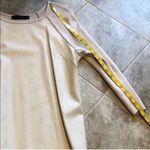 The Limited 🆕  faux leather 3/4 sleeve scoop neck pullover swea… Photo 6