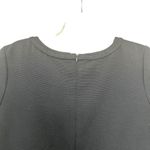 Orla Kiely Black Wool Short Sleeve Pleated Knee Length Sheath Dress Size 3 Photo 4