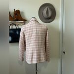 Rachel Zoe  Women's Sz M Double Breasted Tweed Plaid Blazer Jacket Buttons NEW Photo 2