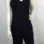 Bebe x Naven Corset Lace Up Jumpsuit Black Size 8 Photo 4