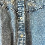Jane Ashley Women's Vintage Style Floral Embroidered Denim Jacket Plus Size 1X Photo 3