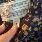 Current/Elliott Current Elliotte Top Women Floral Peplum Tank Round Neck Pleated Boho Photo 3