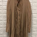 Marciano ‎ silk long sleeve taupe tan tunic top or mini dress size XS Photo 1