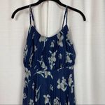 Lulus Lulu’s Memorable Night Navy Blue Floral Print Maxi Dress Sz.XS Photo 4